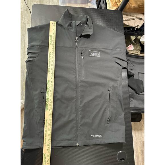 Marmot Mens Tempo Softshell Jacket M3 Black Size Large Embroidered - Picture 5 of 12